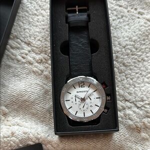 NWT Breed Manuel Leather Men’s Watch